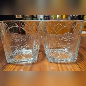 Crown Royal Clear Glass Whiskey Tumblers